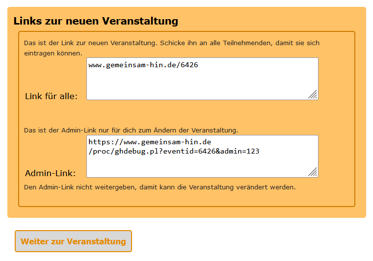 Veranstaltungslink.
